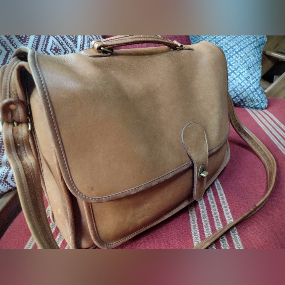 Vintage 1980's Coach Metropolitan Messenger Bag Unisex Briefcase *Made in NYC* - Picture 8 of 16